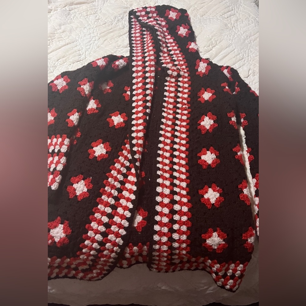 1970’s handmade Afghan sweater/jacket